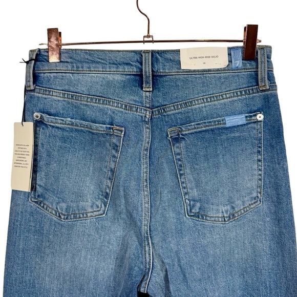 NEW NWT 7 for All Mankind Ultra High Rise Dojo Jeans Beauty Trouser Fig Leaf - Picture 10 of 15